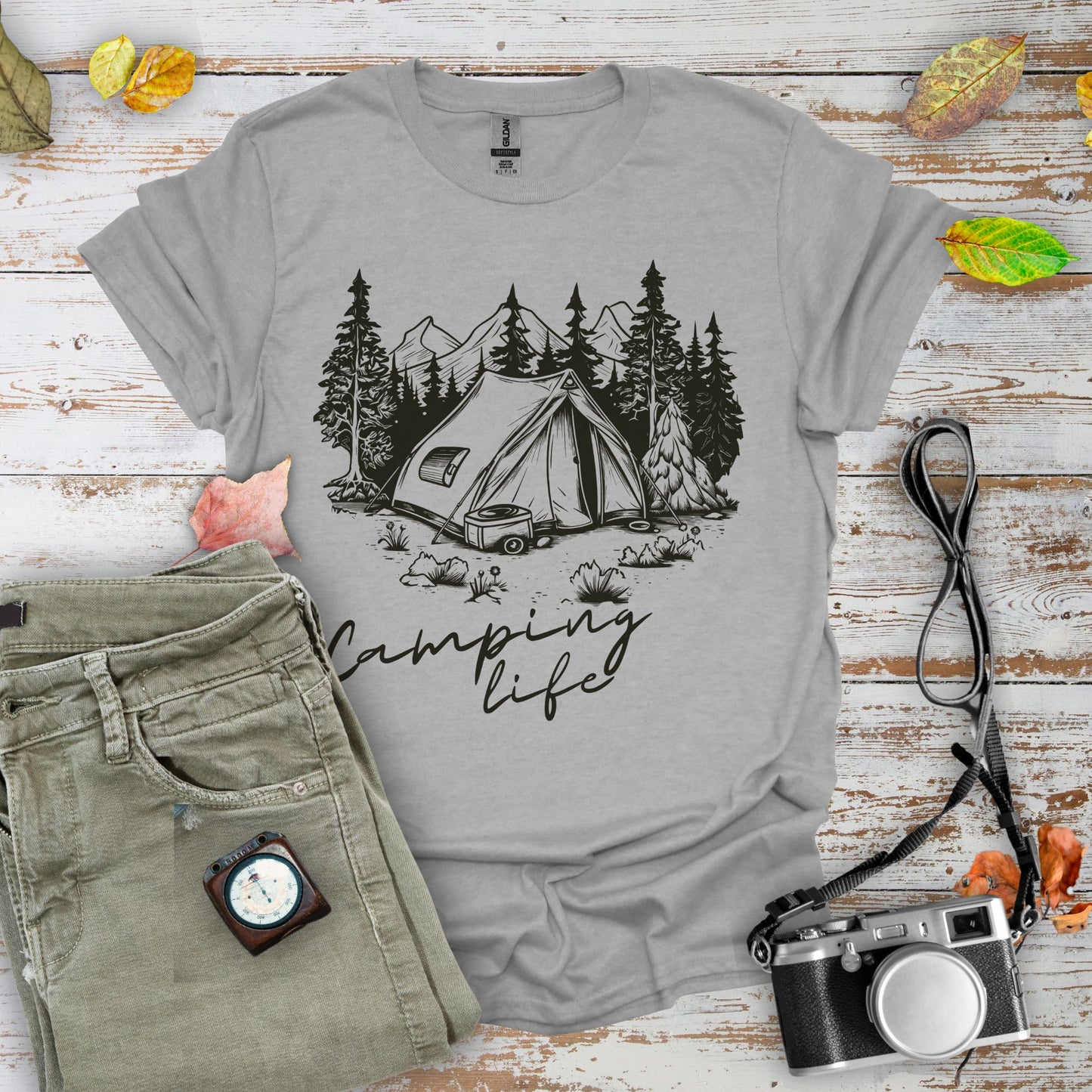 Camping Life Graphic T-Shirt