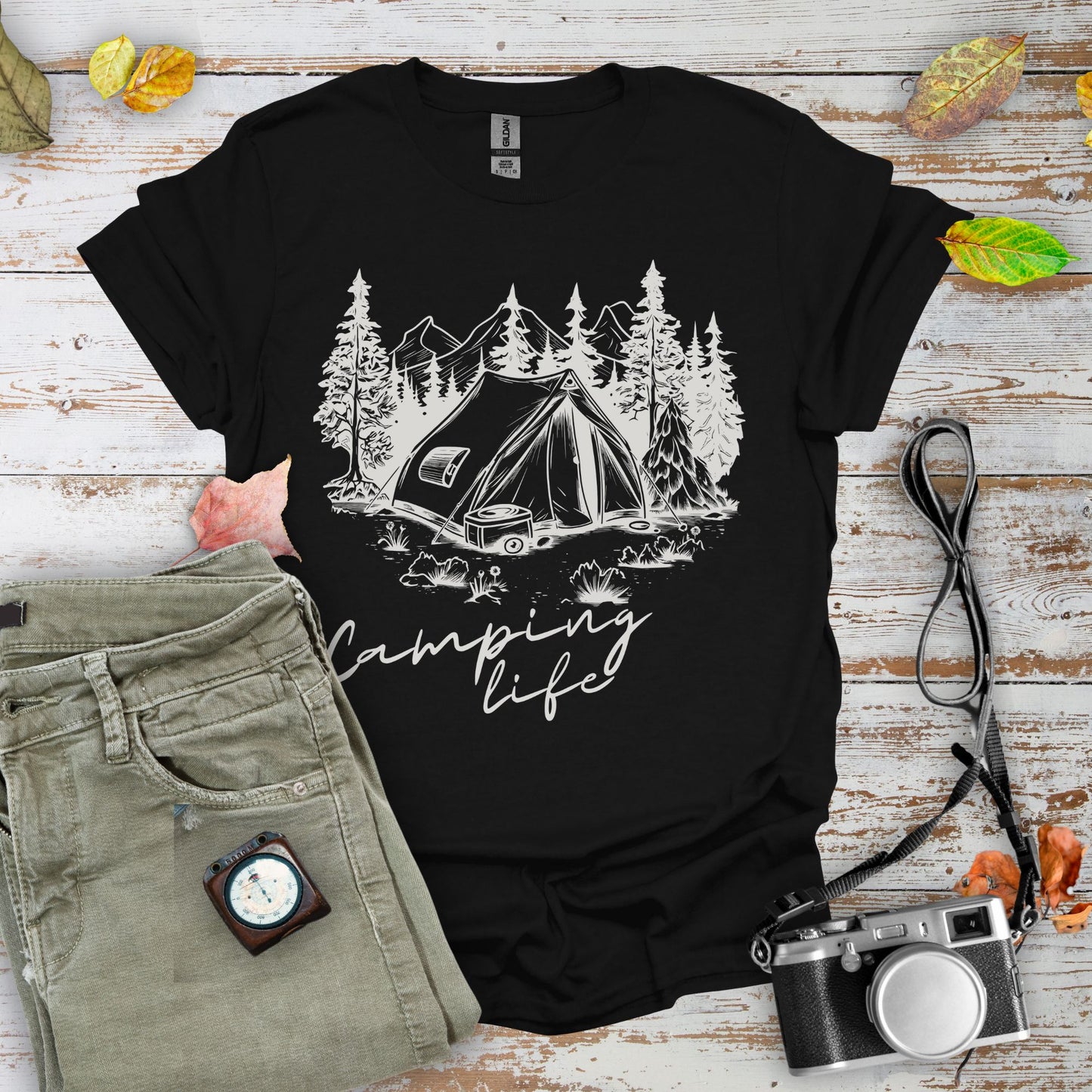 Camping Life Graphic T-Shirt