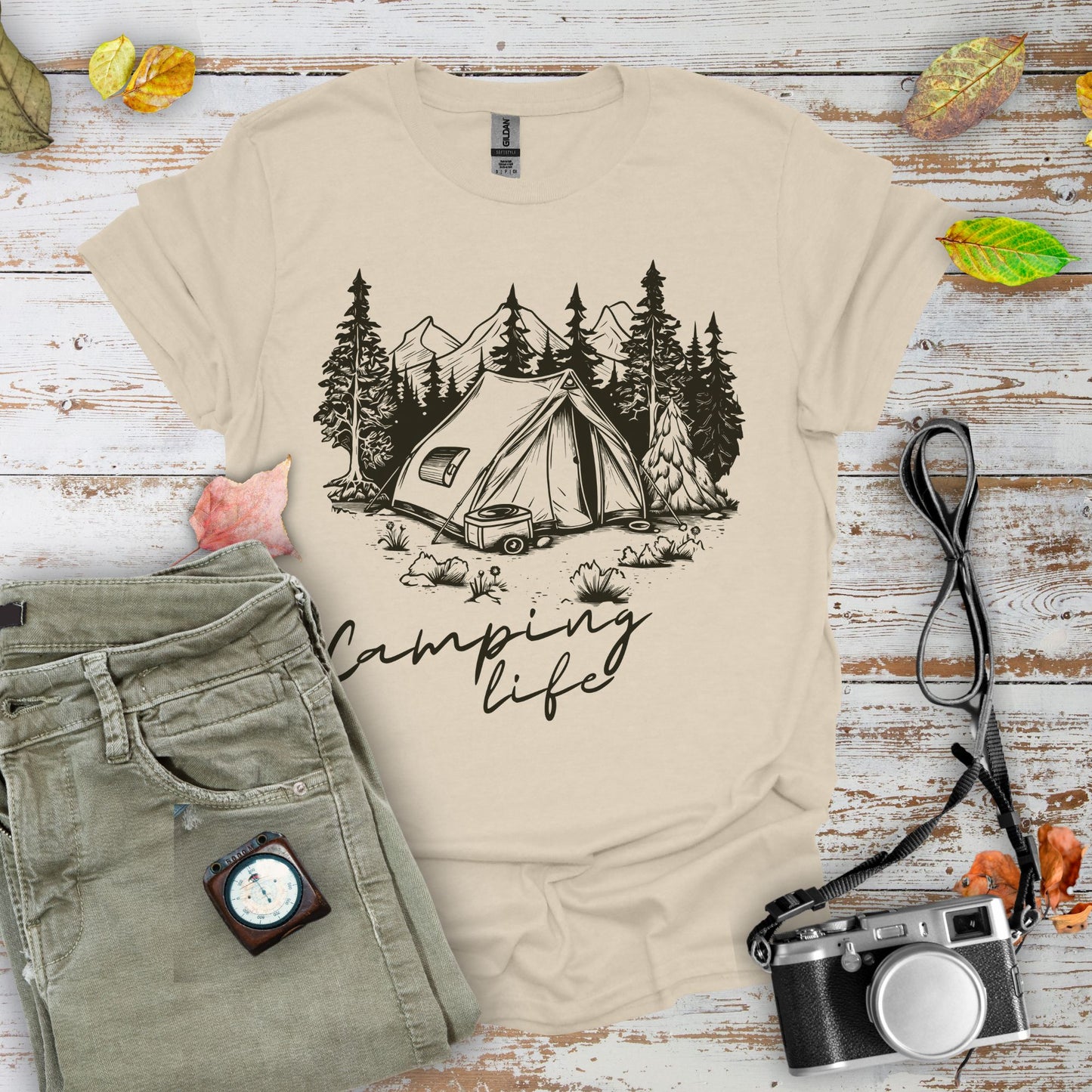 Camping Life Graphic T-Shirt