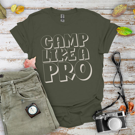 Camp Like a Pro Graphic T-Shirt