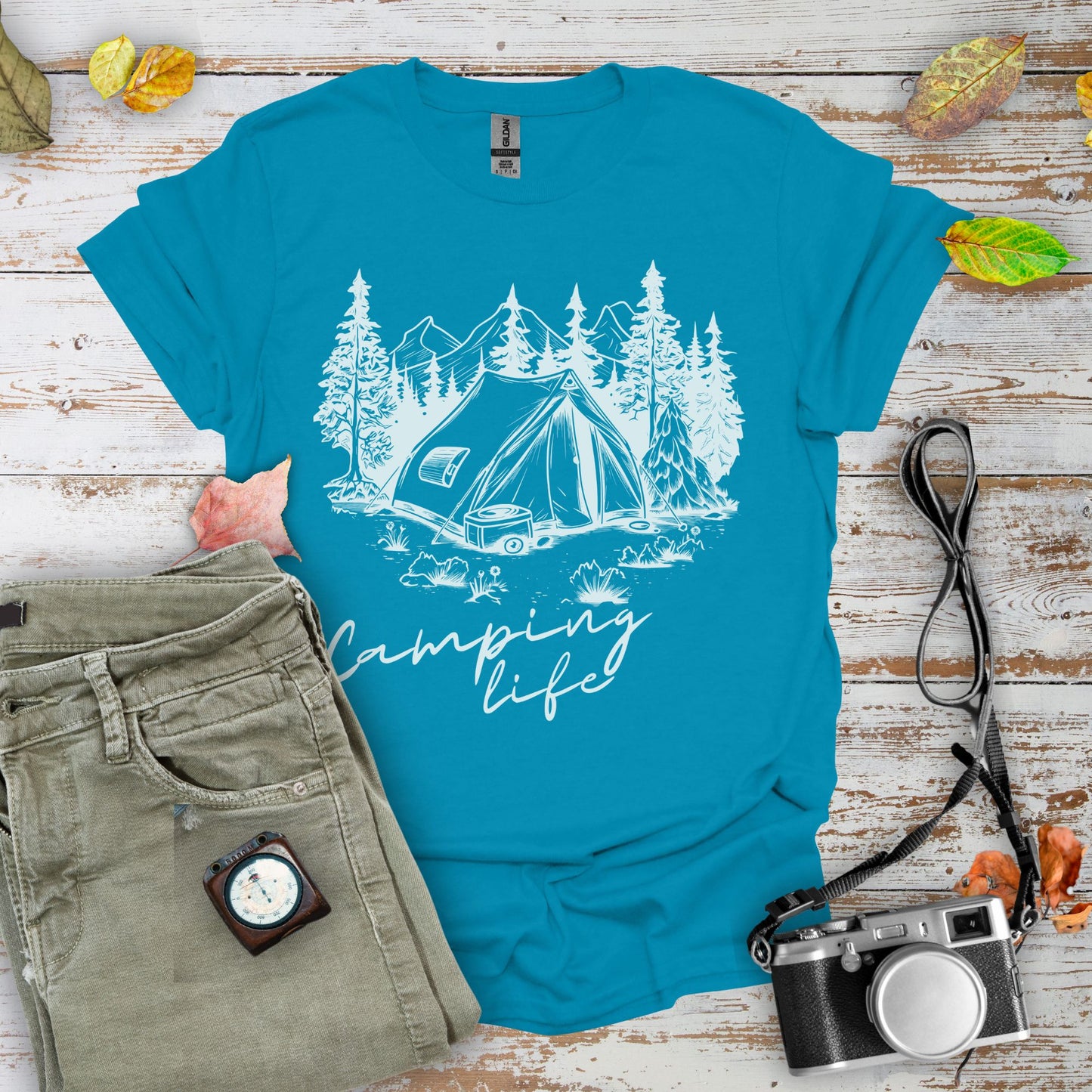 Camping Life Graphic T-Shirt