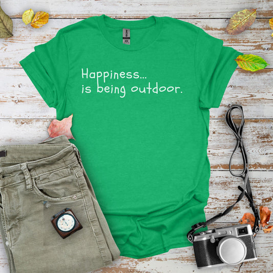 Happiness is Being Outdoor Graphic T-Shirt