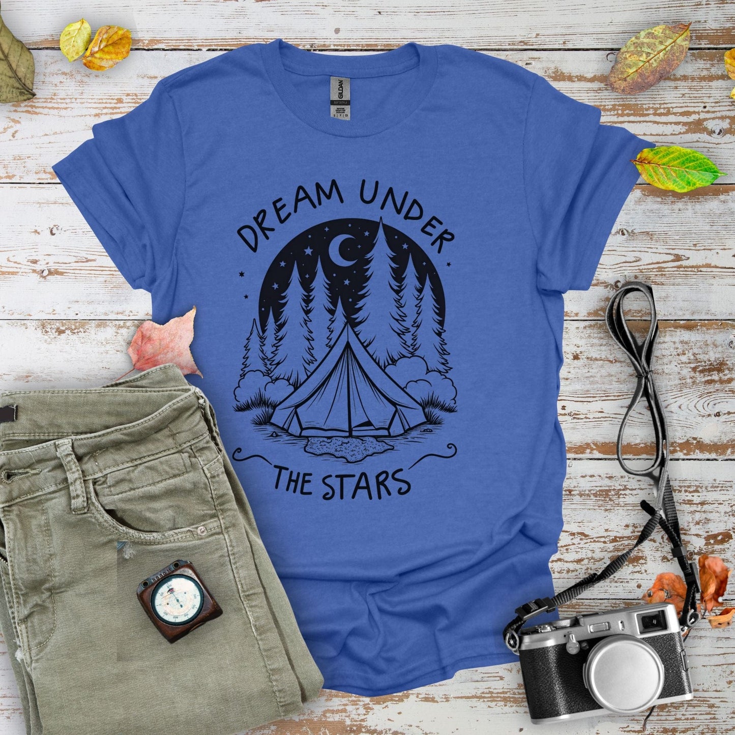 Dream Under the Stars Graphic T-Shirt - Camping Shirt Camp Vibes Collective