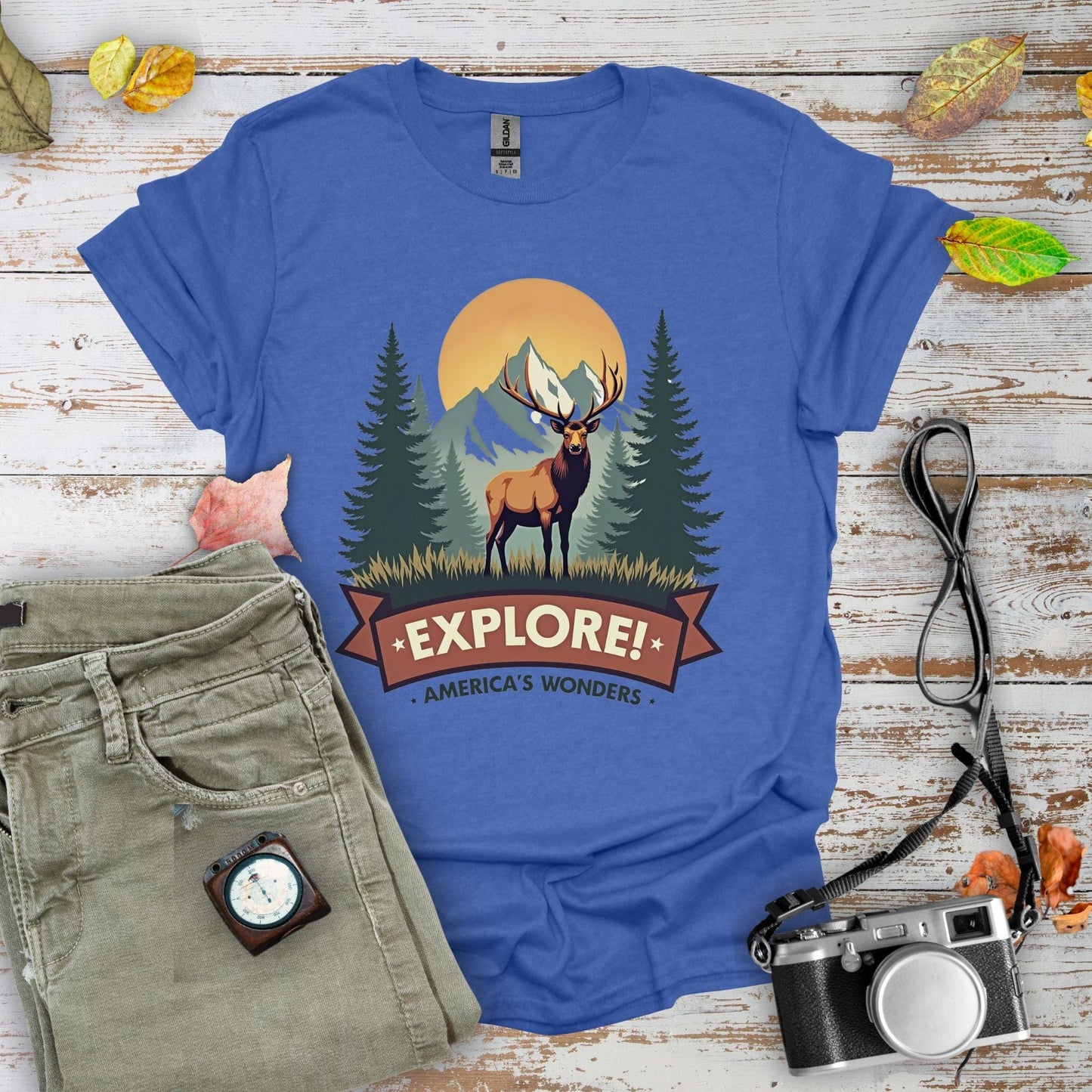 Explore America's Wonders Graphic T-Shirt - Camping Shirt Camp Vibes Collective